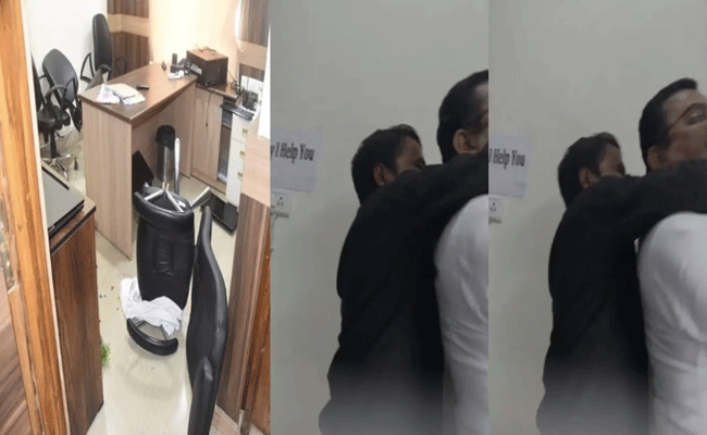रायपुर संवाद में हंगामा: अपर संचालक से मारपीट, ऑफिस में तोड़फोड़, चार पर केस